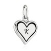 NKlaus Pendant Heart Letter 925 Silver 10 x 10 mm