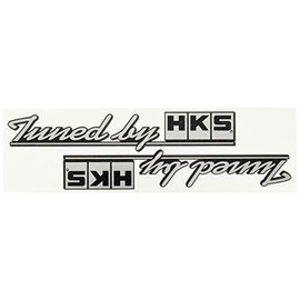HKS オフィシャルグッズ ステッカー Tuned by ブラック 51003-AK117 ２枚入り