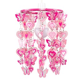 Hearts and Butterflies Non Electric Pendant Shade