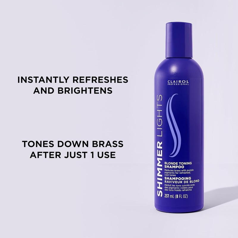 Clairol Open Line Shampoo Acondicionador Morado Shimmer Lights, 236 ml