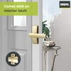 Ideal Security Door Lever for Storm and Screen Doors, Bright