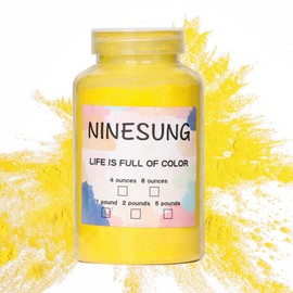 Ninesung Powder Coating Powder | Powder Coat Perfect for Metal Surfaces | Car Paint | Building Materials | Powder Paint for Steel Structures, Factories, Buildings, Playgrounds, Gardens (Lemon Yellow, 4 oz)