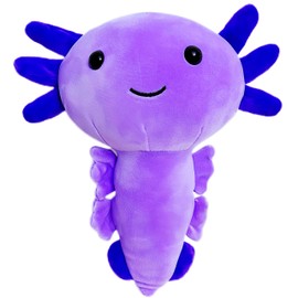 LoYuSenn Axolotl Plush Toys (Purple), 10-Inch, Soft Salamander Axolotl Stuffed Animals for Adults and Teens, Huggable Stuffed Animal Plushies Toy as Easter Basket Stuffers and Children's Day Gifts