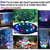 12LED Aquarium Bubble Light Submersible Fish Tank LED Air Bubbler