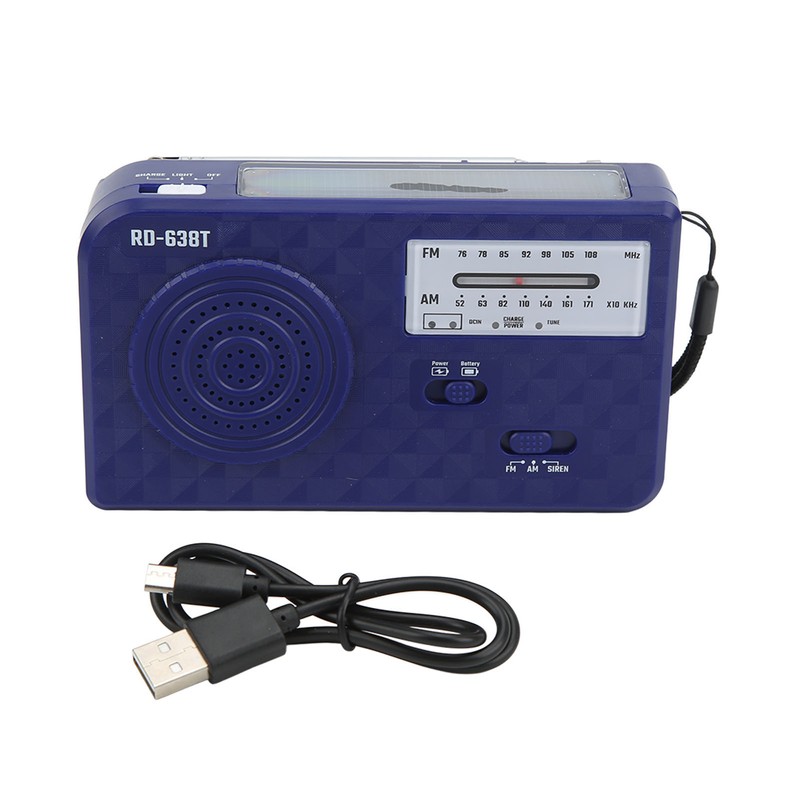 Hand Crank Solar Radio Multifunctional Emergency Radio With LED Flashlight