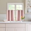 MIULEE Short Fall Curtains for Windows - Burnt Orange Blackout