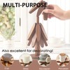 4pcs Wooden Trivets, Yellow-Brown Tree Coasters - Table Decoration for