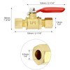 QWORK Lead-Free Brass Compression Valve - 1/4 Inch, 4 Pack