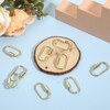 HJZHII 20 Pcs Screw Carabiner Lock Charms Gold Necklace Clip