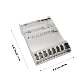 BIUDECO Slip Scissors Holder Stand Professional Hairdresser Storage for Salon Tools to Hair Scissors Durable Material Double Suction Cup Design for Combs and Clips Organization Silver