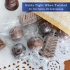 Clear Candy Wrappers for Caramels (300 Pcs 5 x 5