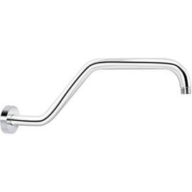 Brazo de Ducha de Acero Inoxidable, 15,5 Pulgadas, con Roscas Estándar y Base de Montaje Sólida - Reemplazo y Extensión para Cabezal de Ducha, CV-5004