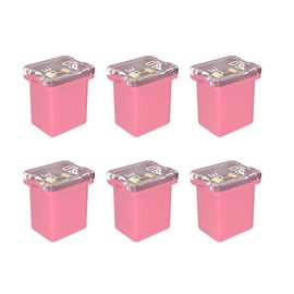 Gebildet 6 Pieces 12V-24V Automotive Low Profile Jcase Box Shaped Assorted Fuse for Trucks, Cars and SUVs, Boats (30A)