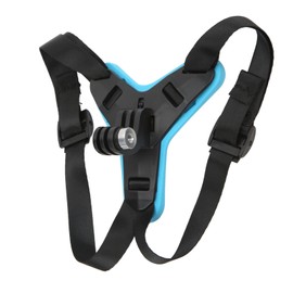 ASHATA Montura de Barbilla para Casco de Motocicleta, Montura de Barbilla para Casco, Correa Ajustable para Evitar Deslizamientos, Soporte de Cámara para Casco de Motocicleta para