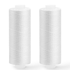 ZMAAGG Sewing Thread, 200 Yards Per Roll White Thread for Sewing, Polyester Threads for Sewing Machine, Hand Stitching, Embroidery