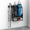 WALMANN Wall Mount Golf Bag Organizer, 2 Golf Bags Stand