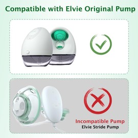 6pcs Duckbill Valves and 4pcs Pump Seals Diaphragm Compatible with Elvie Breastpump, Replace for Elvie Pump Valves and Diaphragm, Replace Seal Used for Original Flange