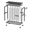 Art Cart Storage Rack with Rolling Wheels, Metal Display Rack