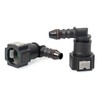 QWORK Fuel Line Connector Hose Coupling 90 Degree Quick Connector