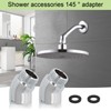 Hand Shower Adapter, 2 Pieces Angle Piece for Shower Head