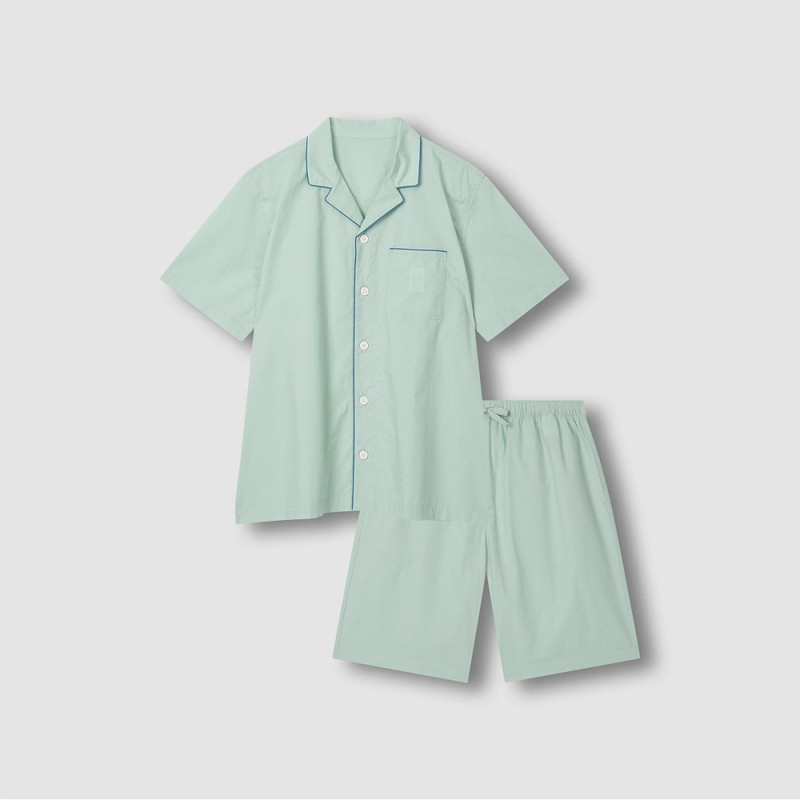 JAJU [JAJU] ★Online Exclusive★ Men/Women 60s Cotton Line 5-Part/3-Part Pajama