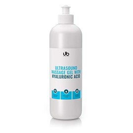 UB UB Gel Hyaluron Ultraschallgel 500ml | Premium Ultraschallger?t Gel fr Gesicht & K?rper | Mit Tiefwirkender Hyalurons?ure | Ideal fr UltraschallMassage & Sonophorese