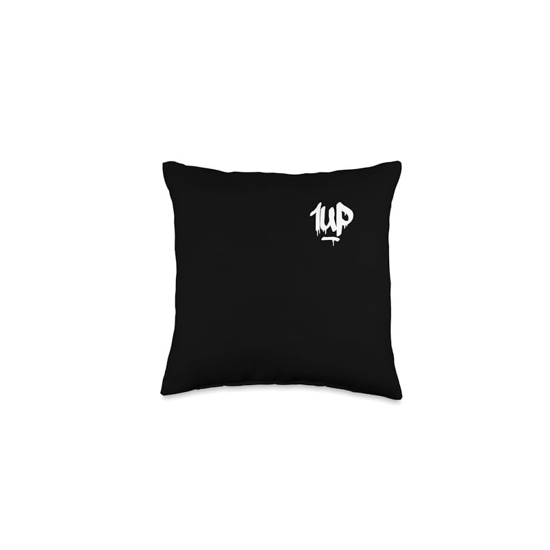 1UP Logo Graffiti Dripping Marker Throw Pillow