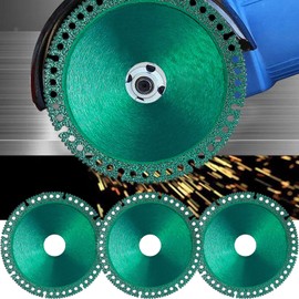 Indestructible Disc 2.0 - Cut Everything in Seconds, 2024 Upgrade Indestructible Disc for Angle Grinder 7/8 inch, 4 inch Circular Saw Blades for Ceramic Tile Glass Metal Wood Cutting (3 Pack)