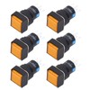 25Pcs Squares Push Button Switch 8 Pin Self Locking Switches
