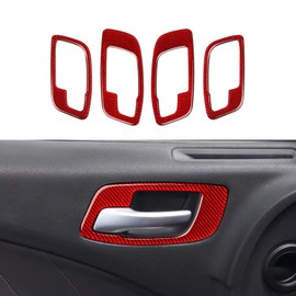 BRMYL Inner Door Handle Bowl Decals for 2011-2023 Dodge Charger/Chrysler 300 / 300C / 300S / Limited/Base/Touring Accessories Carbon Fiber Stickers