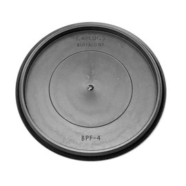 4" 4.0 inch Flush Mount Black Plastic Body and Sheet Metal Hole Plug Qty 1