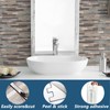 Yipscazo 40 Sheets Peel and Stick Stone Metal Backsplash Tiles,