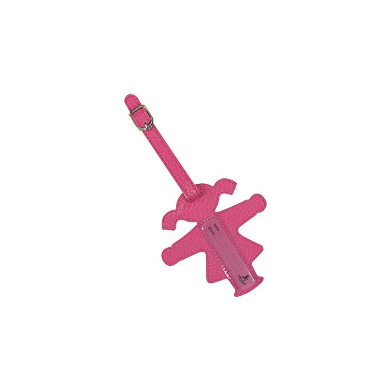AMPELMANN Luggage Tag Travel Companion Traffic Light Woman Pink PU