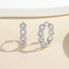 Bewenda Earrings Silver 925 Hoop Earrings, 925 Sterling Silver Infinity