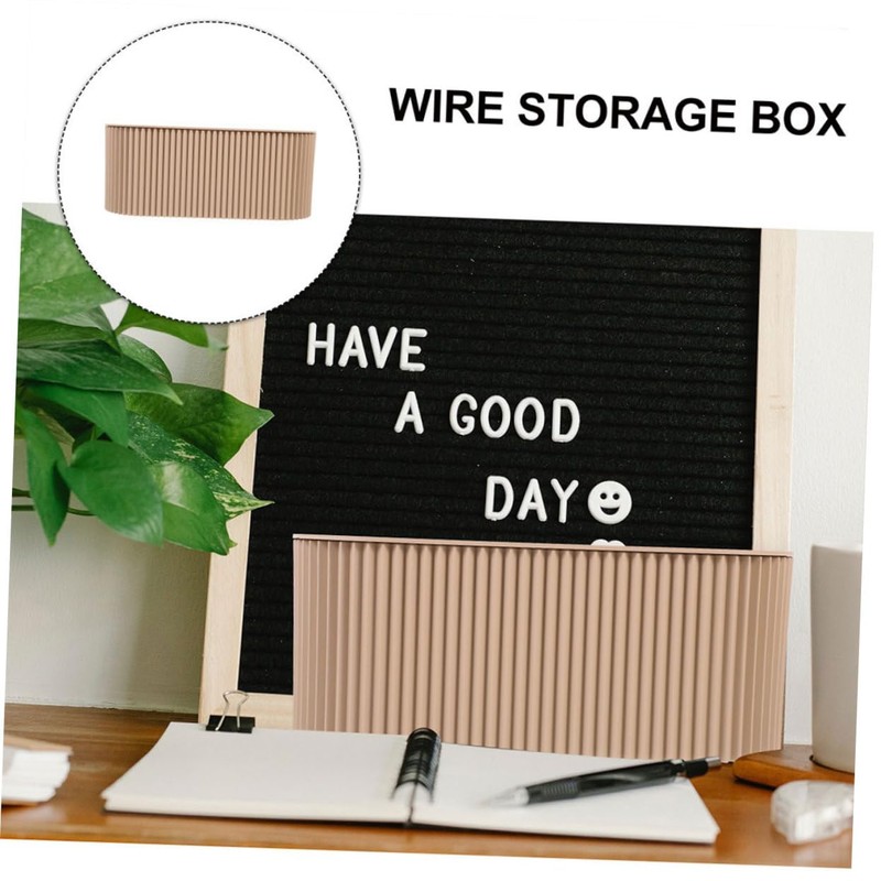 TEHAUX Cable Organizer Box Cable Box Cord Management Power Strip