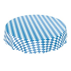 ANRO Oilcloth Tablecloth Oilcloth Tablecloth Wax Tablecloth Bavarian Diamond Oktoberfest Round 140 cm