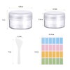 Plastic Cosmetic Jar*24, Transparent & Visible Sample Container Jar, Transparent