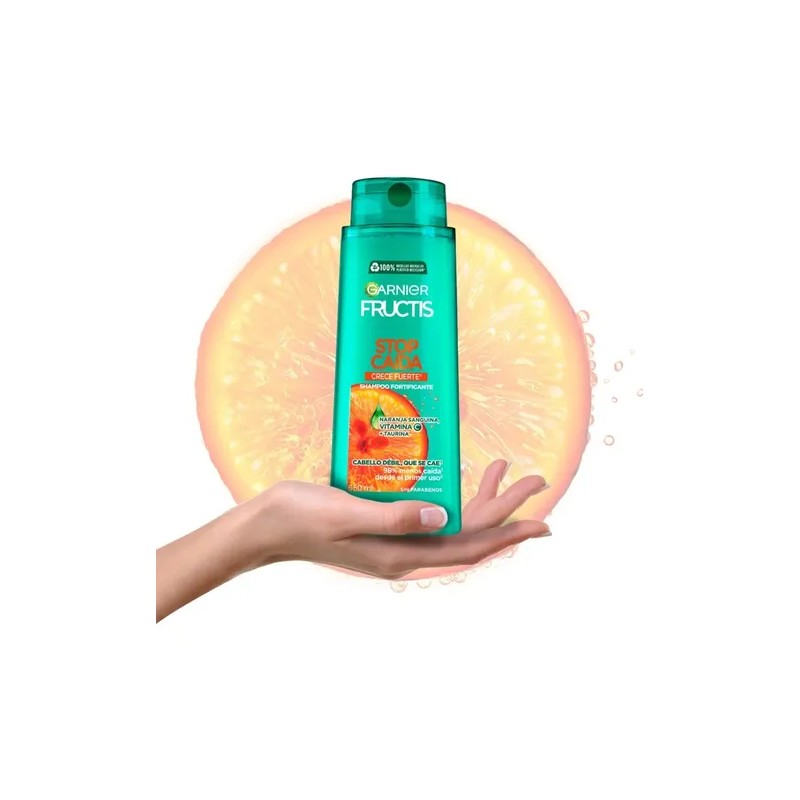 Shampoo Garnier Fructis Stop Caída Crece Fuerte 650 Ml