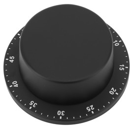 Mechanical Timer Magnetic Stainless Steel Loud Reminder Kitchen Timer for Baking Cooking Black Flying Saucer Shape