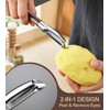 Ugotit Fruit Vegetable Peeler Set for Kitchen, Stainless Steel Potato