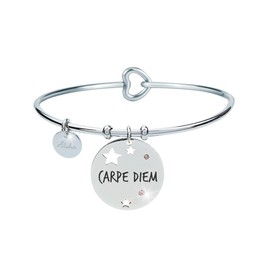 Aloha Armbänder aus Stahl für Damen mit Sprüchen über Freundschaft, Liebe, Träume, Taglia Unica, Edelstahl, Kein Edelstein