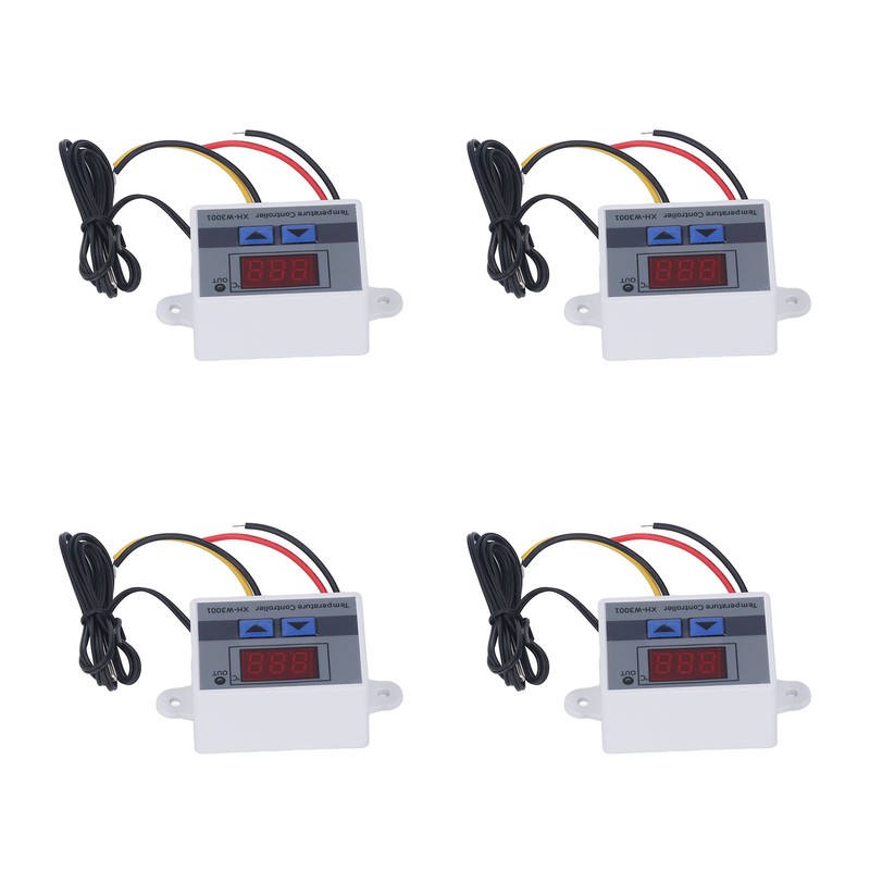 4Pcs Temperature Controller Digital Display Temp Regulator ‑50℃ to 110℃