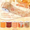 Blosssound Fall Ribbon Wired 2.5 Inch x 30 Yards Burlap
