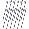 Heemab Rebar Stake with Loop, 12pcs Heavy-Duty Steel 3/8" x