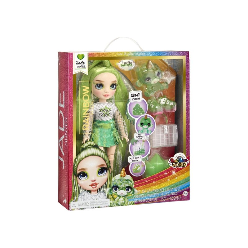 Classic Rainbow Fashion Doll, Jade (Green)