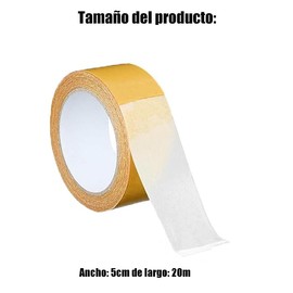 Cintas Doble Cara Universal Cinta Adhesiva Doble Cara Desmontable Nano Transparente Pegamento de Trazada de Cinta Casera Reutilizable Para Alfombras Paredes Cocina y Fijar Fotos / 10M 5cm