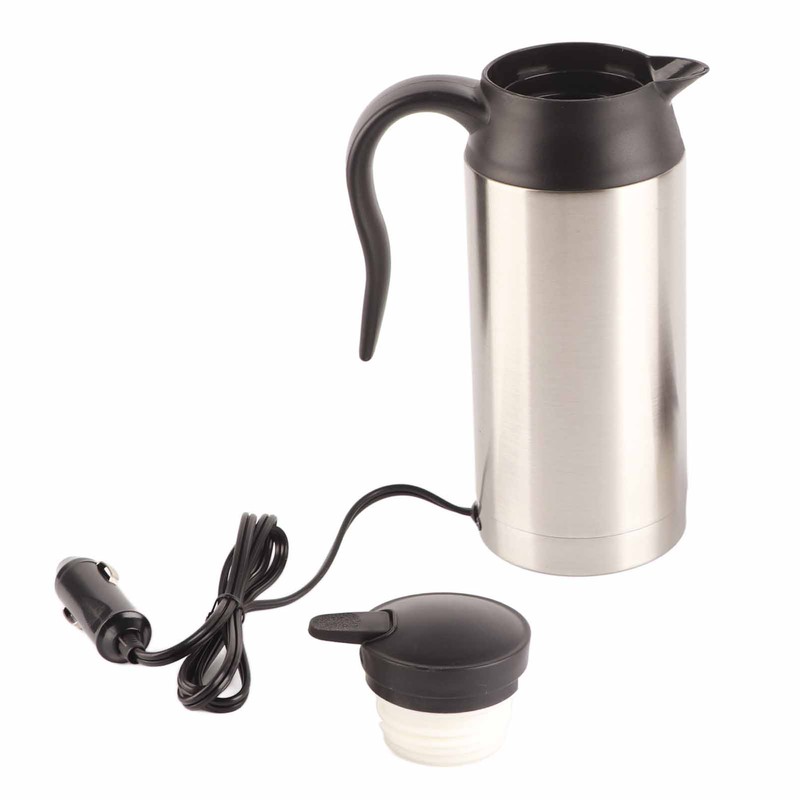 750ML Stainless Steel Car Electric Kettle Coffee Tea for Thermos