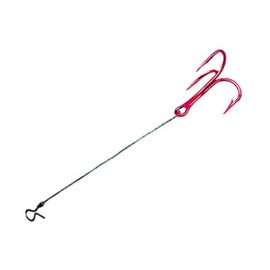 Northland Tackle STING'R Hook Braid / 2" / Treble / 3 Pack/RED