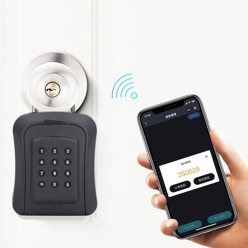 Key Box Wall Mounted 6 Digit Combination Waterproof Key Hiding