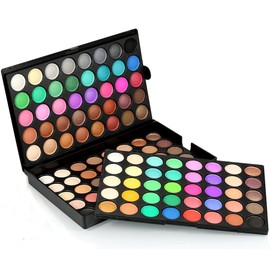 Eyeshadow Palette 120 Colours Vanity Case with Make-Up - Colourful Eyeshadow Palette Makeup Set Women Makeup Sets Matte Eyeshadow Palette for Professional and Daily Use